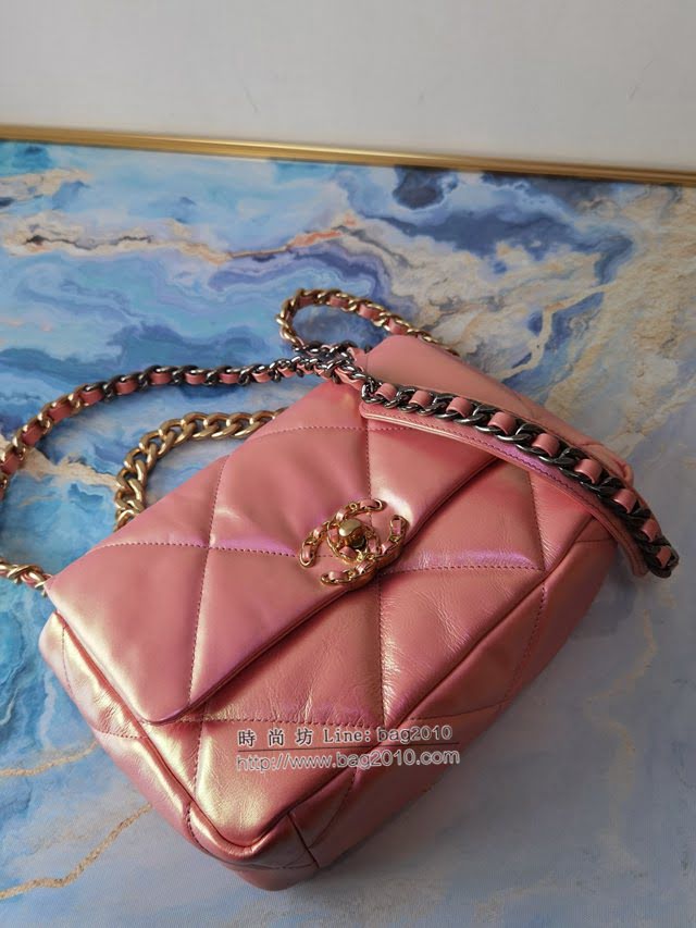 Chanel女包 香奈兒專櫃最新款19Bag口蓋包 Chanel大菱格鏈條羊皮肩背女包 1161  djc4080